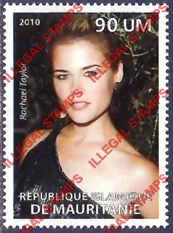 MAURITANIA 2010 Rachael Taylor Counterfeit Illegal Stamp