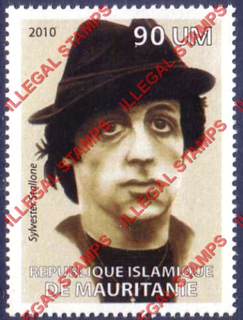 MAURITANIA 2010 Sylvester Stallone Counterfeit Illegal Stamp