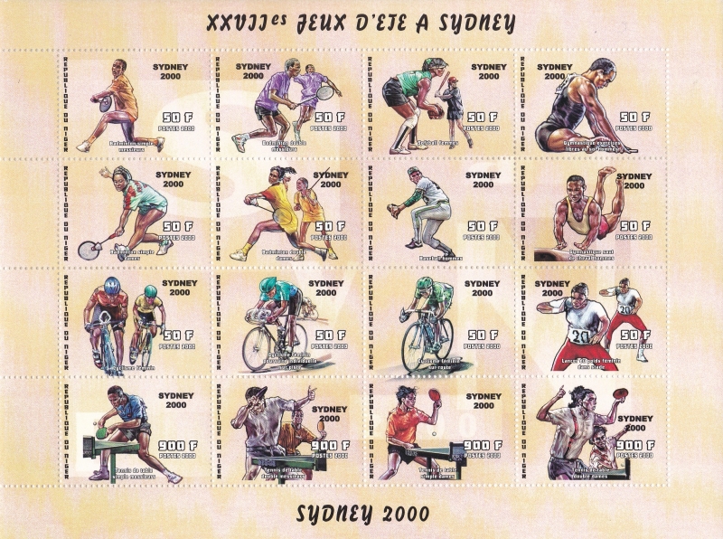 Niger 2000 Summer Olympics in Sydney Scott Catalog No. 1051