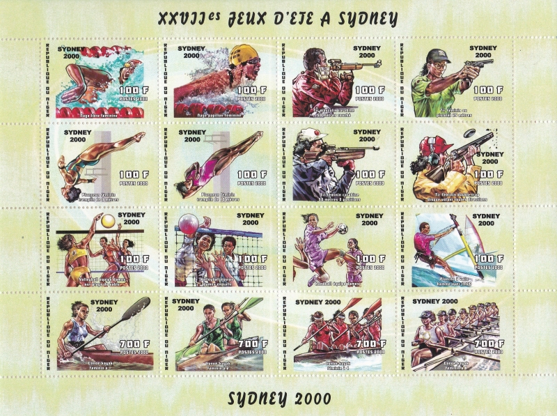 Niger 2000 Summer Olympics in Sydney Scott Catalog No. 1052