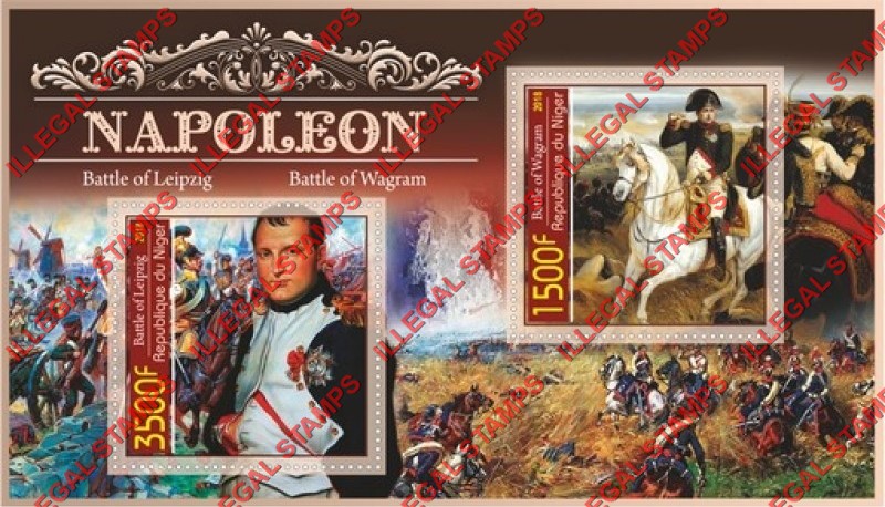 Niger 2018 Napoleon Illegal Stamp Souvenir Sheet of 2