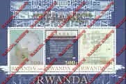 Rwanda 2000 Titanic Illegal Stamp Souvenir Sheet of Three