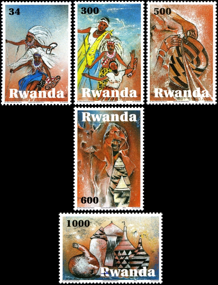 Rwanda 2010 Art and Culture of Rwanda Official Stamp Set
