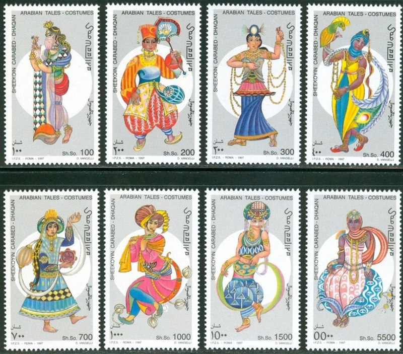 Somalia 1997 Arabian Tales Costumes Michel 641-648
