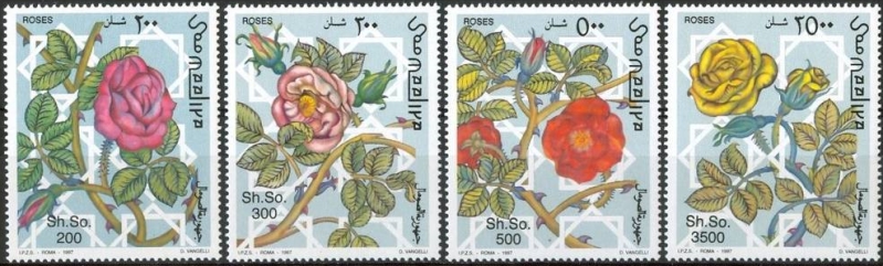 Somalia 1997 Flora Roses Michel 653-656