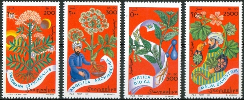 Somalia 1997 Medicinal Plants Michel 620-623