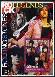 Somalia 2002 Rock Legends The Rolling Stones Illegal Stamp Souvenir Sheet of 1