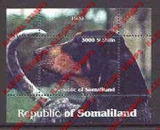 Somaliland 1999 Dogs Illegal Stamp Souvenir Sheet of 1