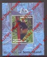 Somaliland 1999 Pandas Illegal Stamp Souvenir Sheet of 1