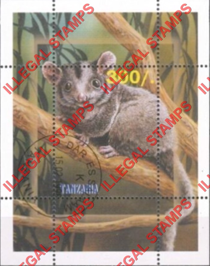 Tanzania 1998 Animals Koala Illegal Stamp Souvenir Sheet of 1