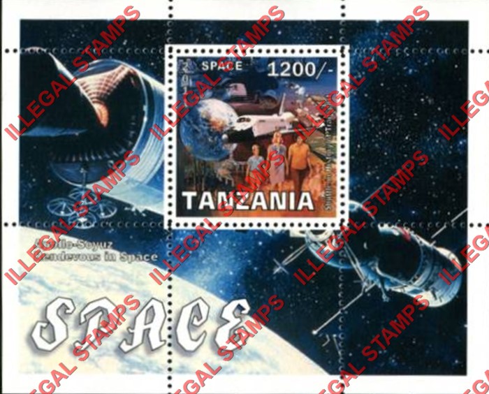 Tanzania 2011 Space Illegal Stamp Souvenir Sheet of 1