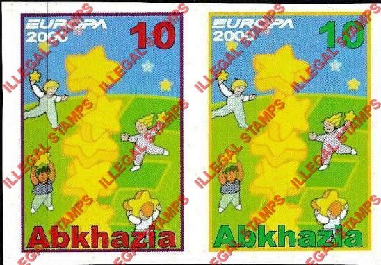 Abkhazia 2000 EUROPA Illegal Stamps