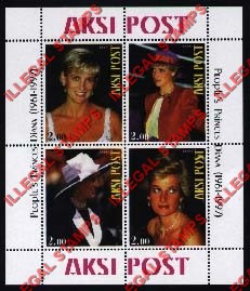 Aksi Post Princess Diana Illegal Stamps