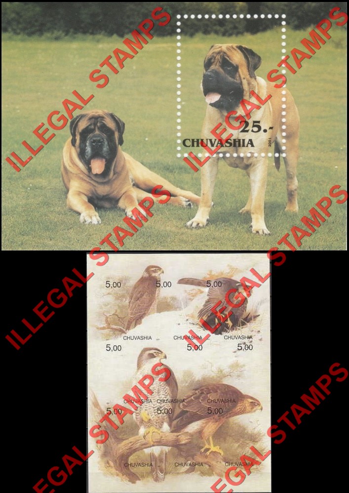 Republic of Chuvashia 2001 Illegal Stamps
