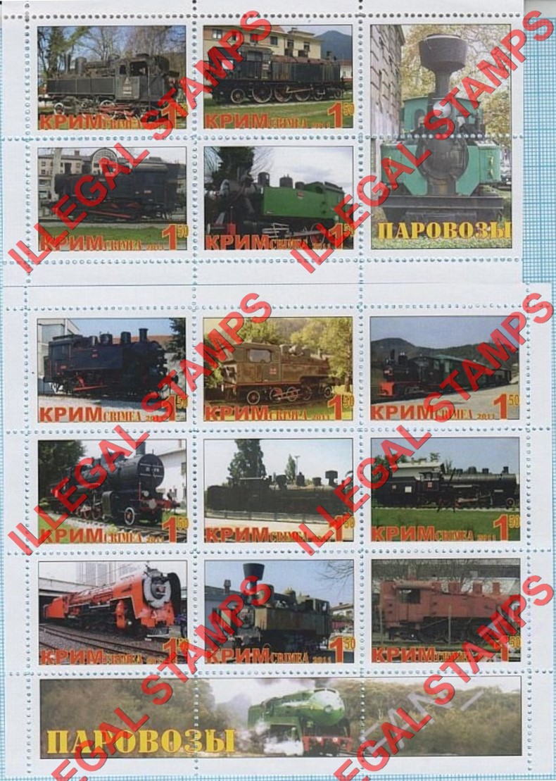 Crimea 2011 Illegal Stamps