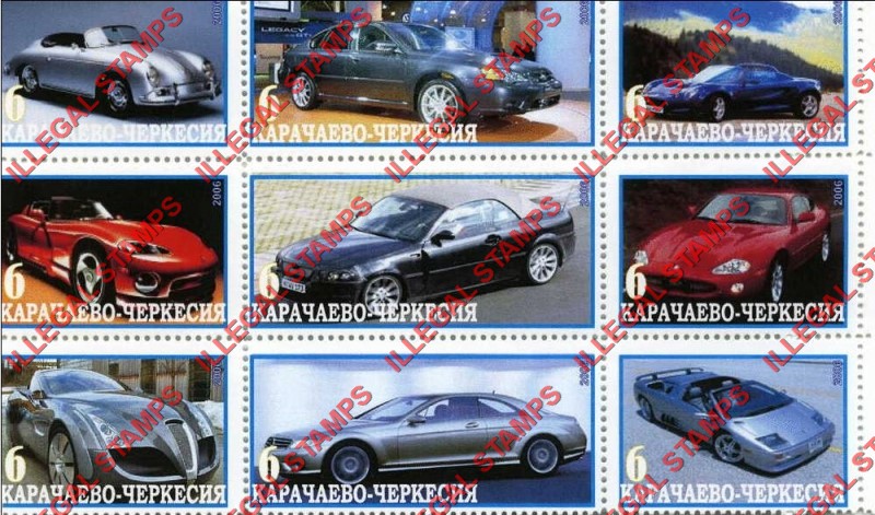 Karachevo-Cherkessia 2006 Illegal Stamps