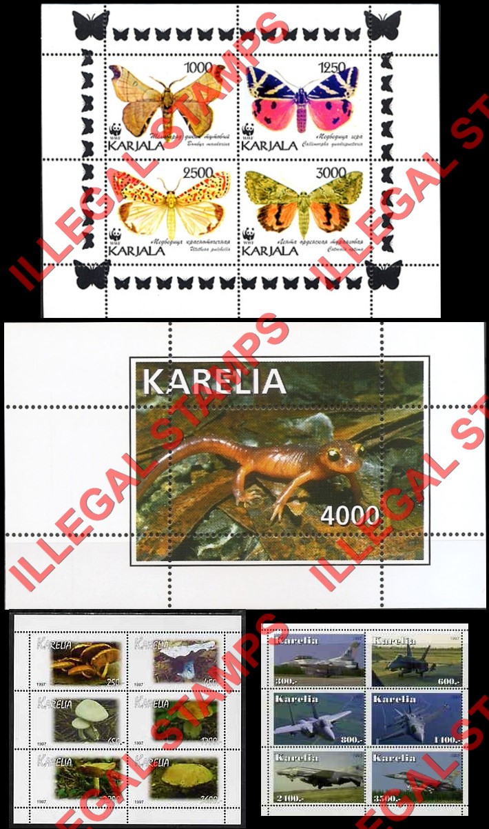 Republic of Karelia 1997 Illegal Stamps Part 3)