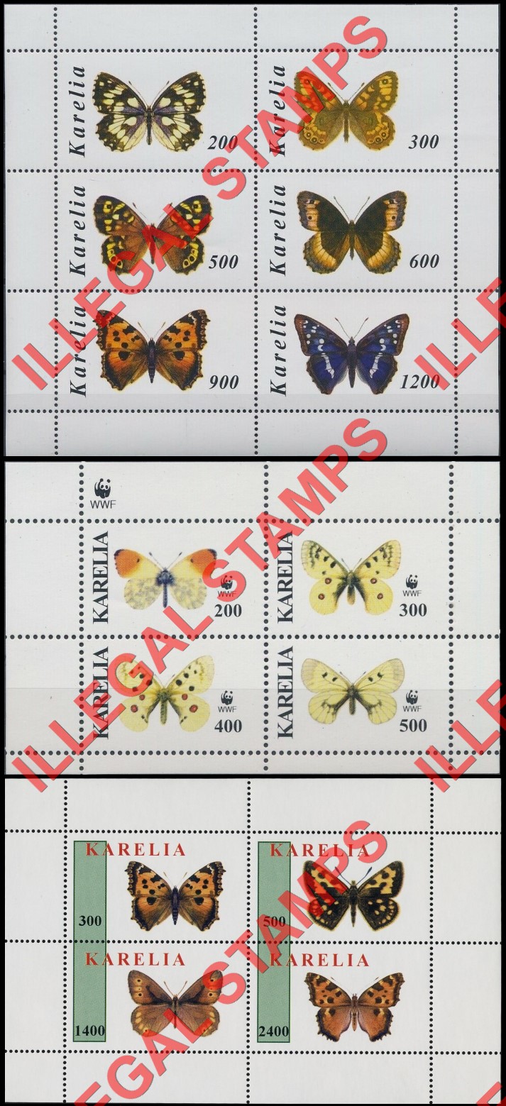 Republic of Karelia 1998 Illegal Stamps Part 1)