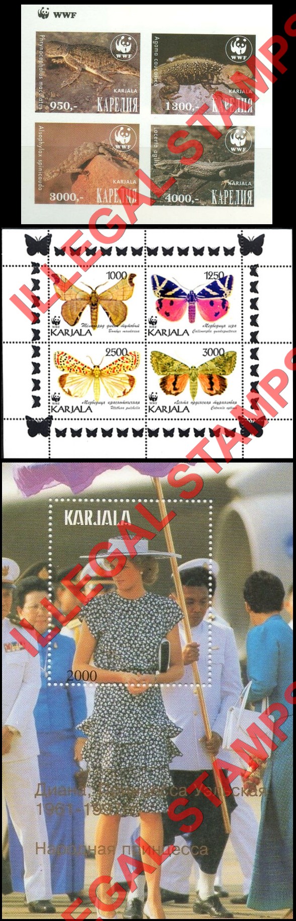 Karjala 1997 Illegal Stamps (Part 3)