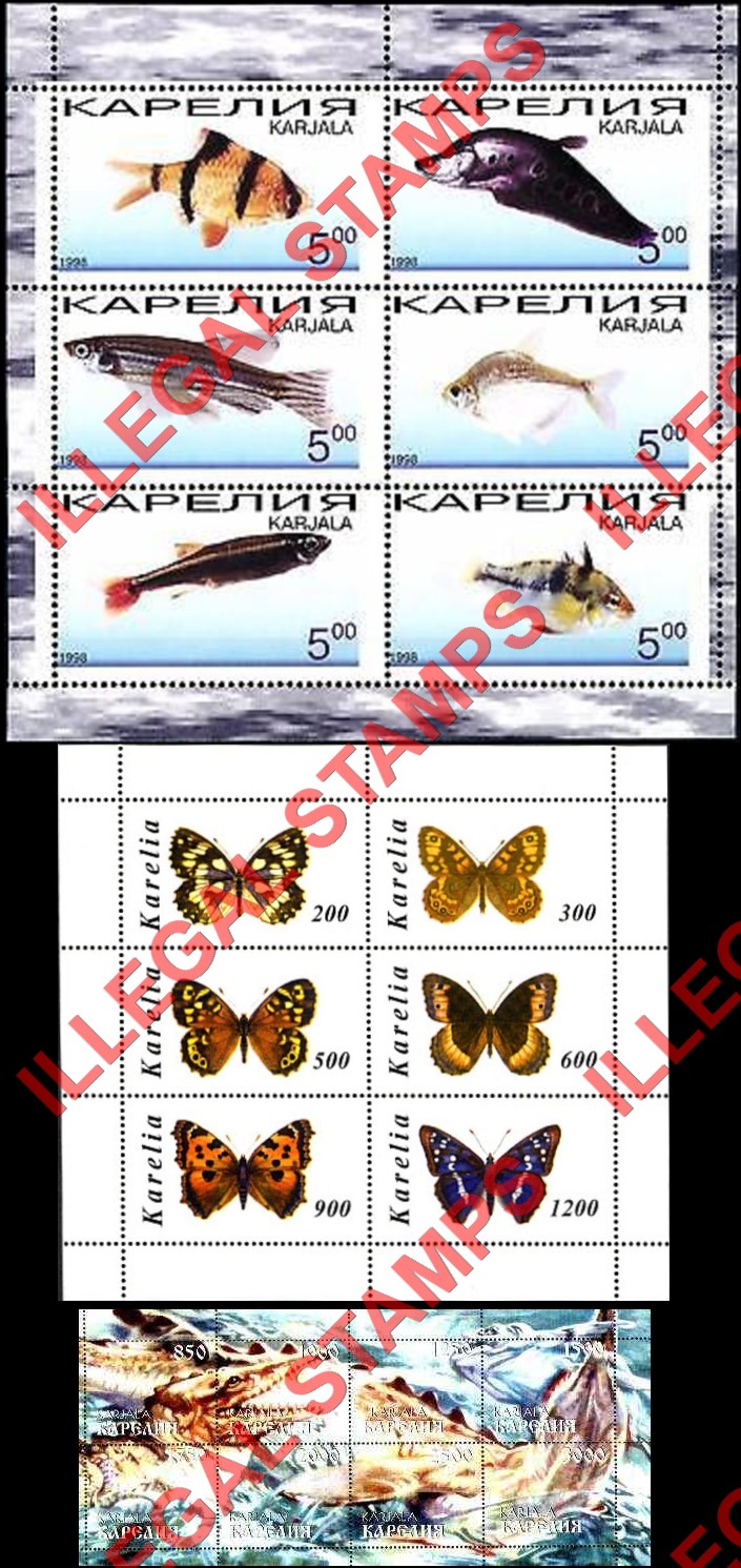 Karjala 1998 Illegal Stamps (Part 2)