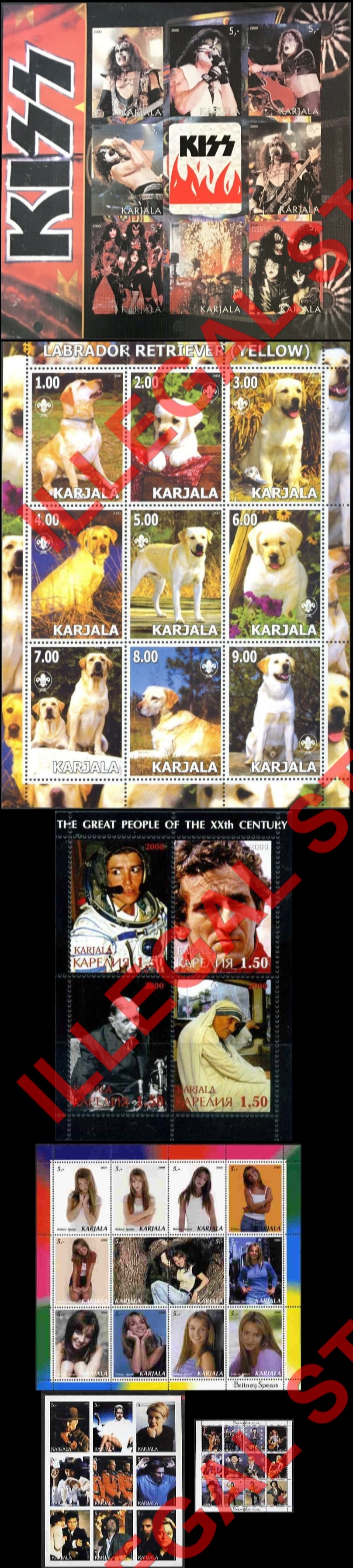 Karjala 2000 Illegal Stamps