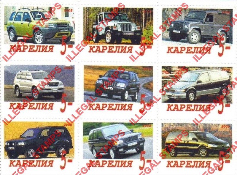 Karjala 2005 Illegal Stamps