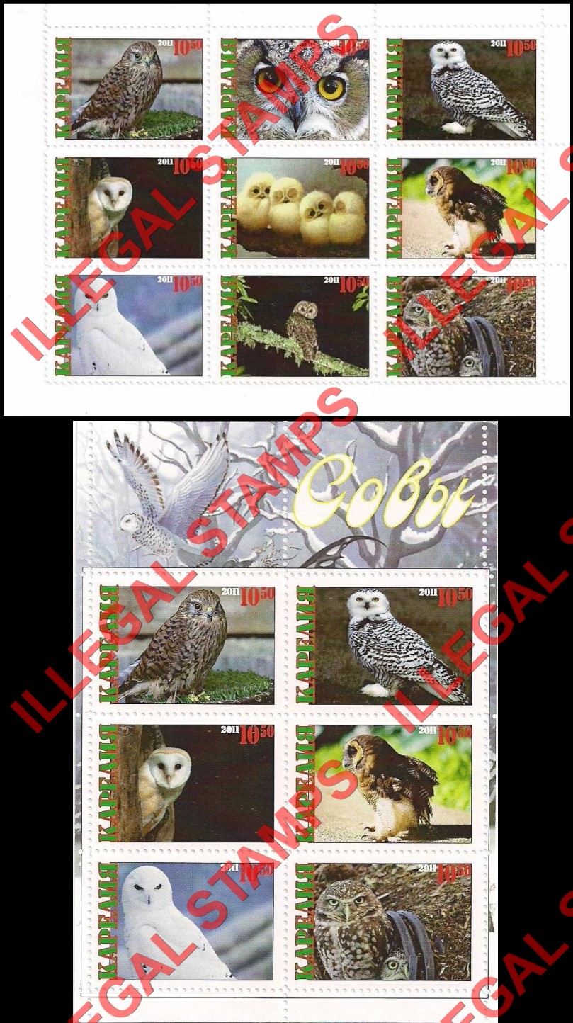 Karjala 2011 Illegal Stamps