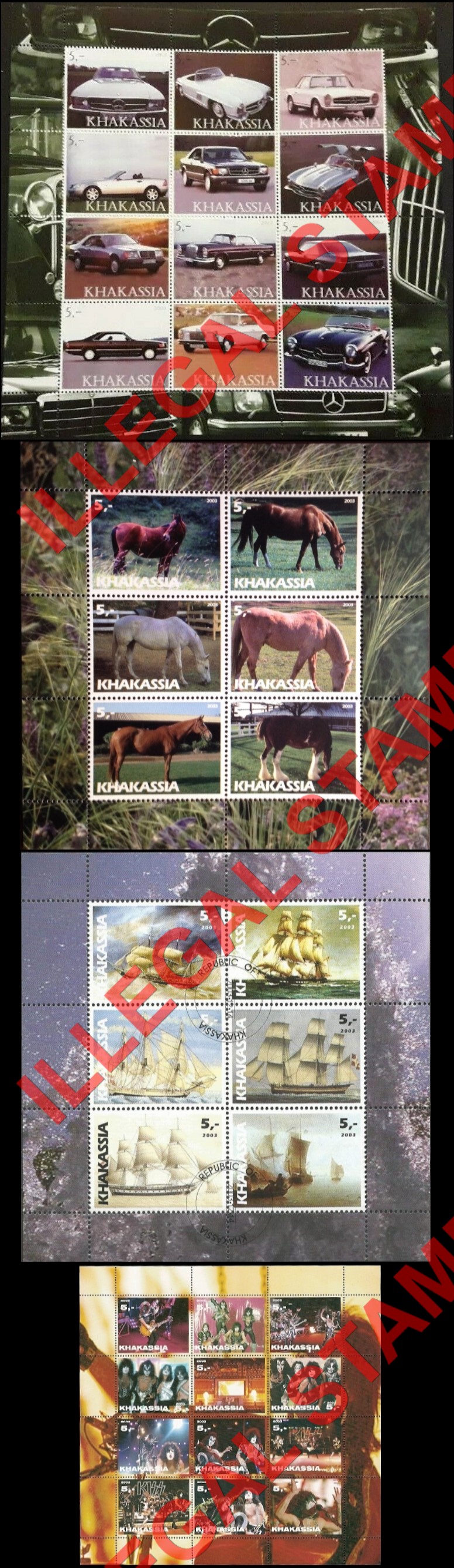 Republic of Khakasia 2003 Illegal Stamps (Part 2)