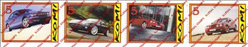 Komi Republic 2005 Counterfeit Illegal Stamps