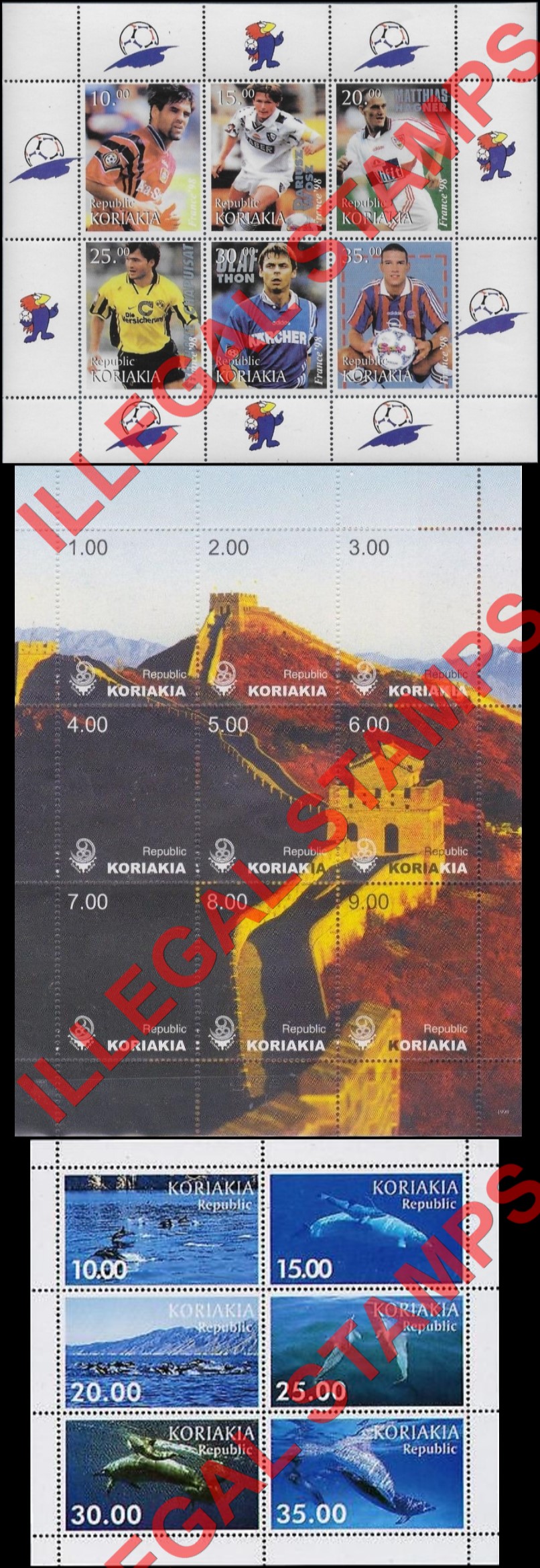 Autonomous Region of Koriakia 1999 Illegal Stamps (Part 2)