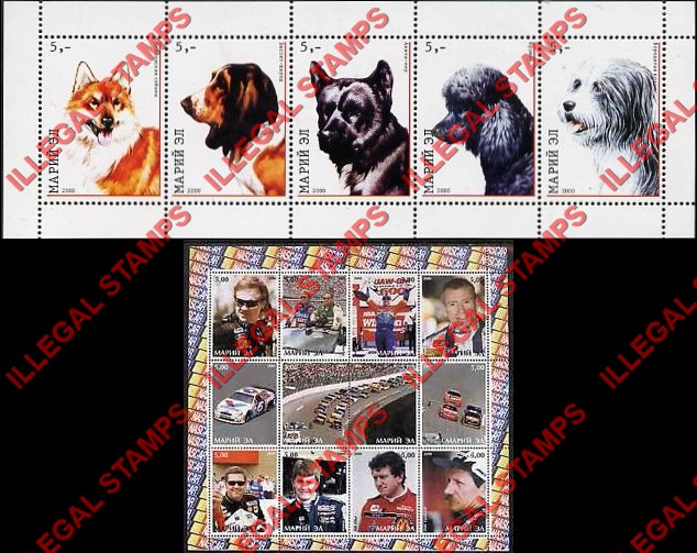 Mari-El Republic 2000 Counterfeit Illegal Stamps