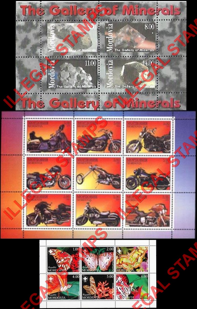 Republic of Mordovia 1999 Counterfeit Illegal Stamps (Part 3)