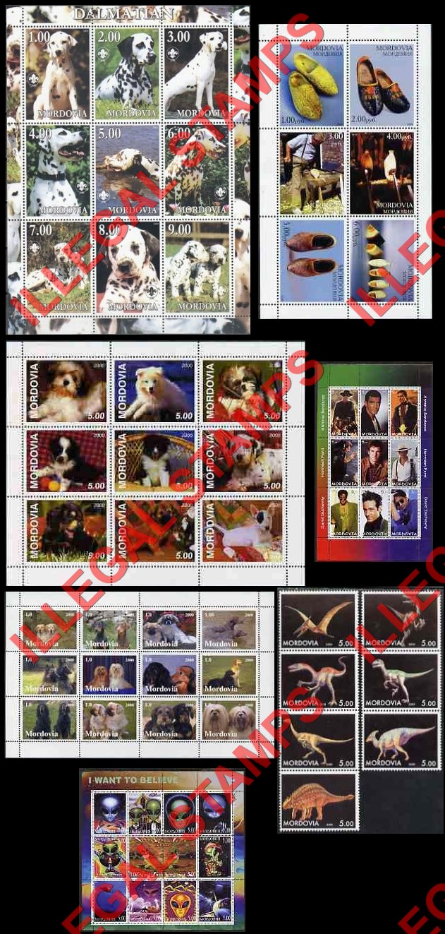 Republic of Mordovia 2000 Counterfeit Illegal Stamps (Part 2)