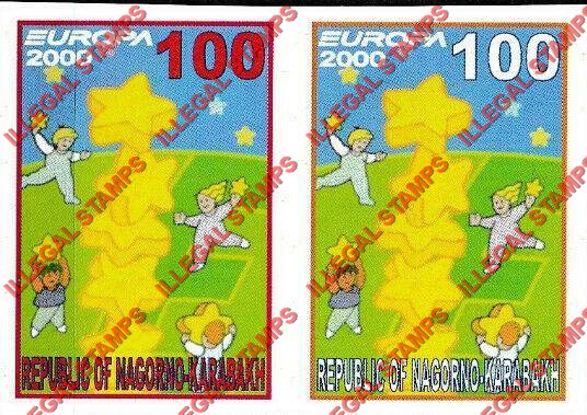 Republic of Mountainous Karabakh 2000 EUROPA Illegal Stamps