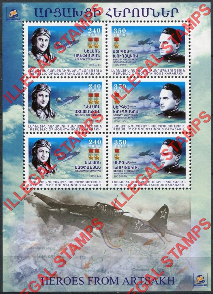 Republic of Mountainous Karabakh Illegal Stamps