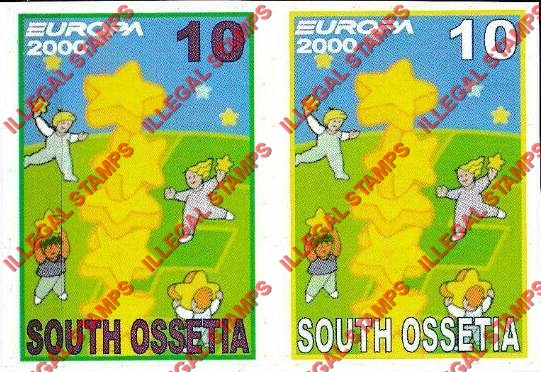 South Ossetia 2000 EUROPA Illegal Stamps