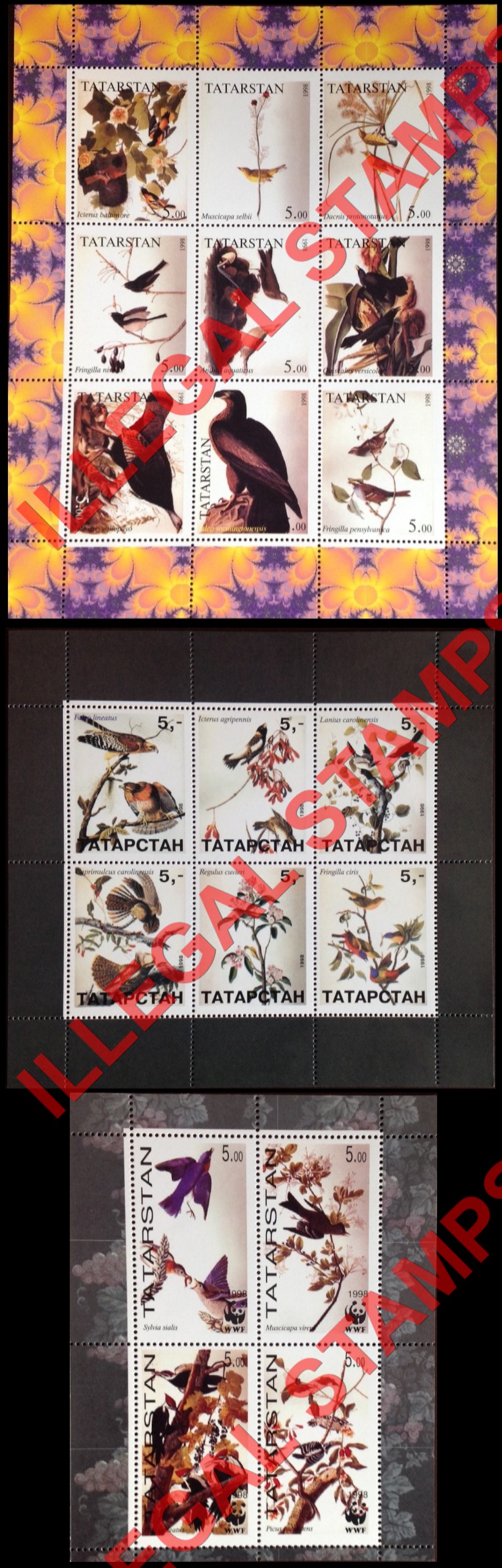 Republic of Tatarstan 1998 Counterfeit Illegal Stamps (Part 2)