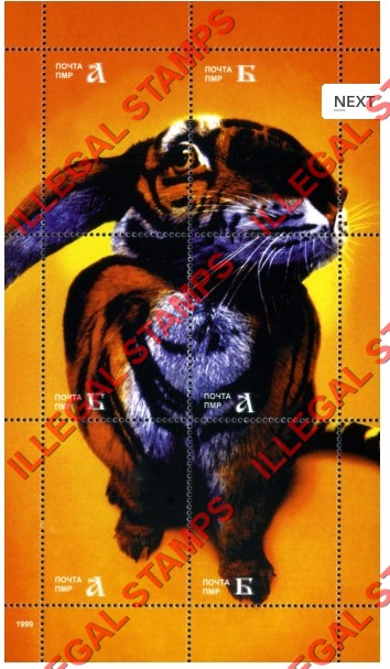 Transnistria 1999 Rabbits Illegal Stamps