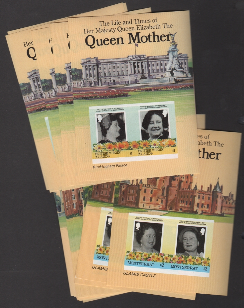1985 Leaders of the World 85th Birthday Fake Imperforate Souvenir Sheets