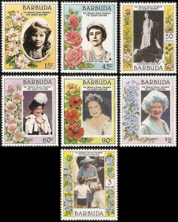 Barbuda 1985 85th Birthday of Queen Elizabeth the Queen Mother 1st Issue