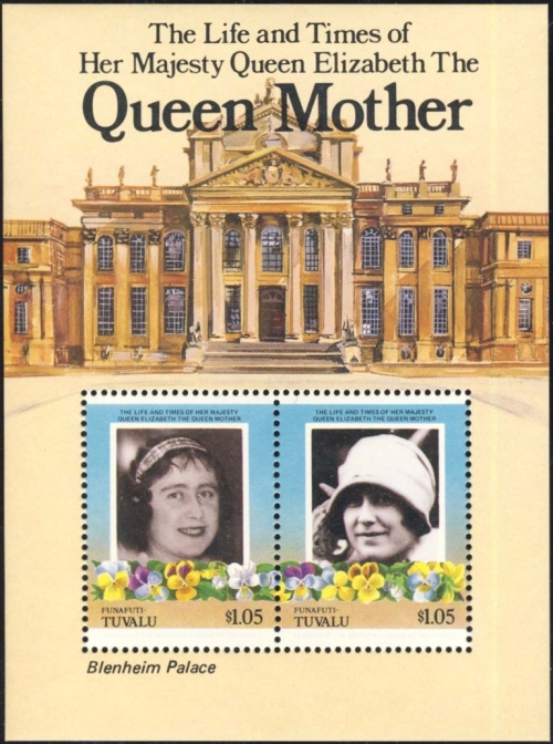 Funafuti 1985 85th Birthday of Queen Elizabeth the Queen Mother Omnibus Series Souvenir Sheet