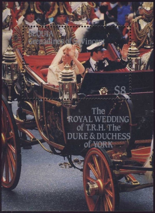Bequia 1986 Royal Wedding (1st issue) Souvenir Sheet