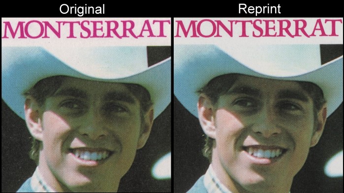 Montserrat 1986 Royal Wedding Scott 616a Color Comparison