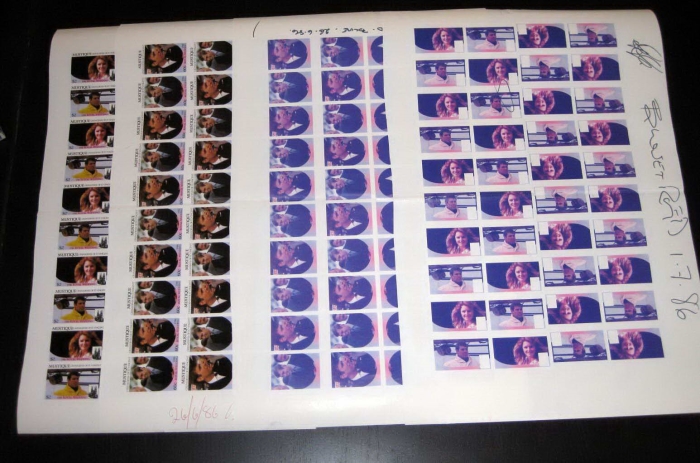 Mustique 1986 Royal Wedding Unique Cut Panes of 40 of Imperforate Proofs