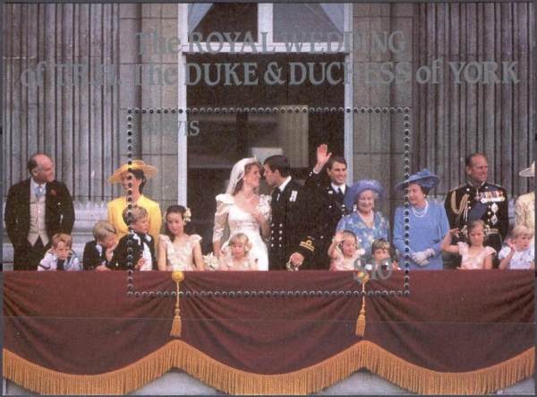Nevis 1986 Royal Wedding (1st issue) Souvenir Sheet