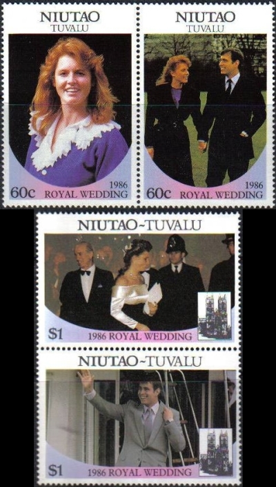 Niutao 1986 Royal Wedding (1st issue) Stamps