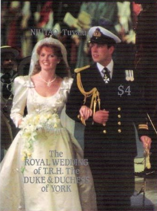 Niutao 1986 Royal Wedding Imperforate Souvenir Sheet