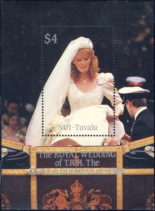 Nui 1986 Royal Wedding (1st issue) Souvenir Sheet