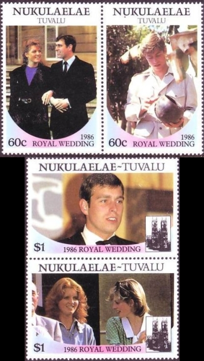 Nukulaelae 1986 Royal Wedding (1st issue) Stamps