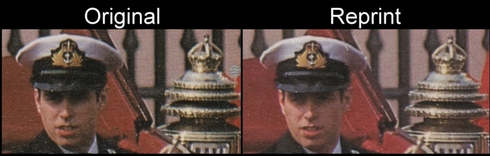 Vaitupu 1986 Royal Wedding Scott 66a Reprint Comparison
